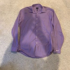 Men’s Arrow dress shirt fitted purple 15 1/2 34/35